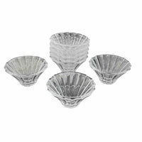 Set of Eight Crystal Flared Style Bowls, 6"Dx3"H