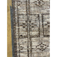 5.2' x 7.10' Black & Gray Tribal Squares Rug #40