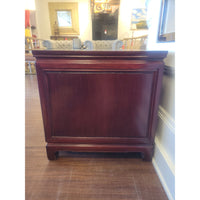 Mid-Century Chinese Chippendale Rosewood Nightstand (AS IS) - colletteconsignment.com
