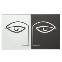 "Des Yeux" Digital Modern Art Print on Canvas