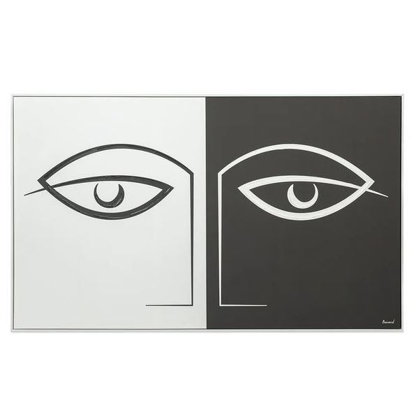 "Des Yeux" Digital Modern Art Print on Canvas