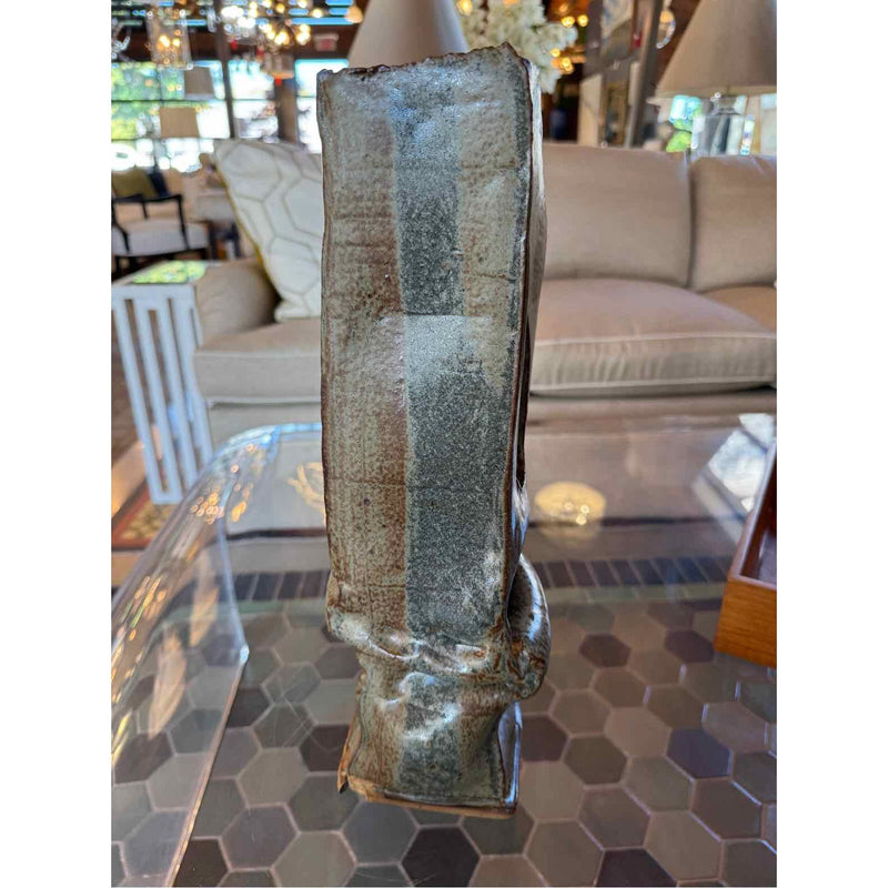 Ikebana Green Tower Sculptural Vase
