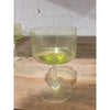 SET of Vintage Green Glass Drink Pitcher & 6 Glasses by Sasaki