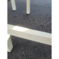 SET of 4 Blonde Wood Lattice Folding Chairs