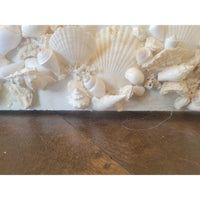 Custom 8-ft Arched Standing Mirror Lined w/ Bahamas Shells (AS IS)