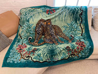 Vintage XL Leopard Beach Towel by Hermes