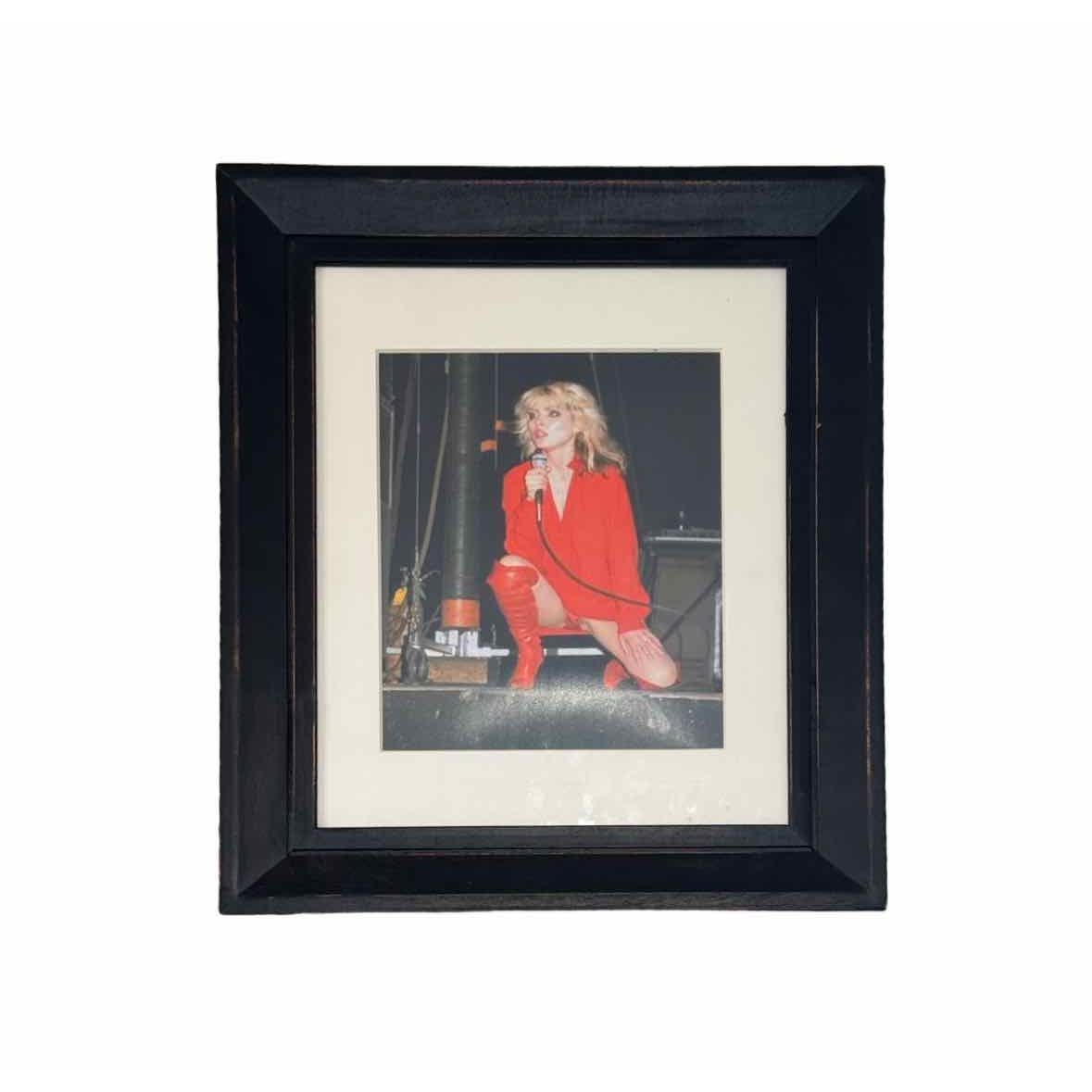 Deborah Harry in Red Dress at CBGB, Framed 1976 Photo by Chris Stein