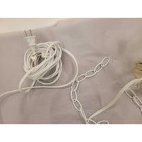 Simply Shabby Chic White & Pink Metal Flower Chandelier