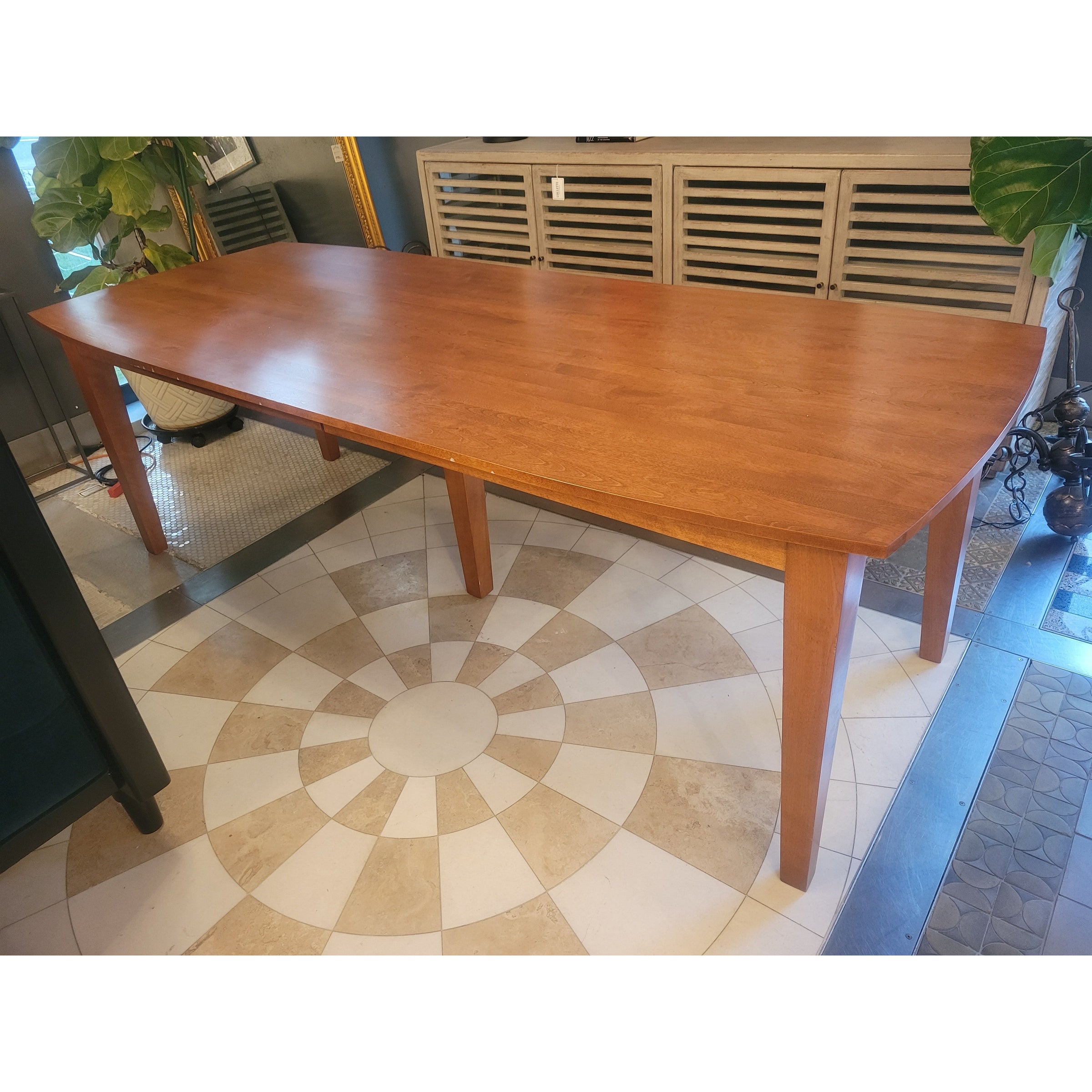 Custom Cherry Wood Dining Table by Dinec