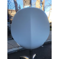 Basil White Poly Rolling Desk Chair Attrib. to Calligaris