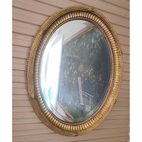 Gold Tone Oval Mirror