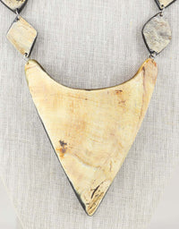 No 21 Bone Triangle Shape Necklace