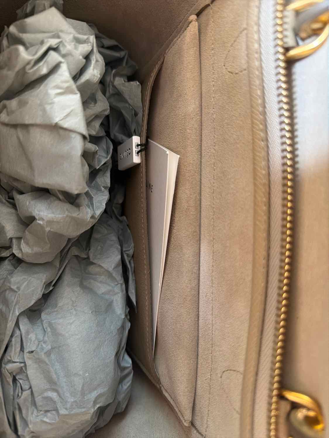 CÉLINE Cream Handbags