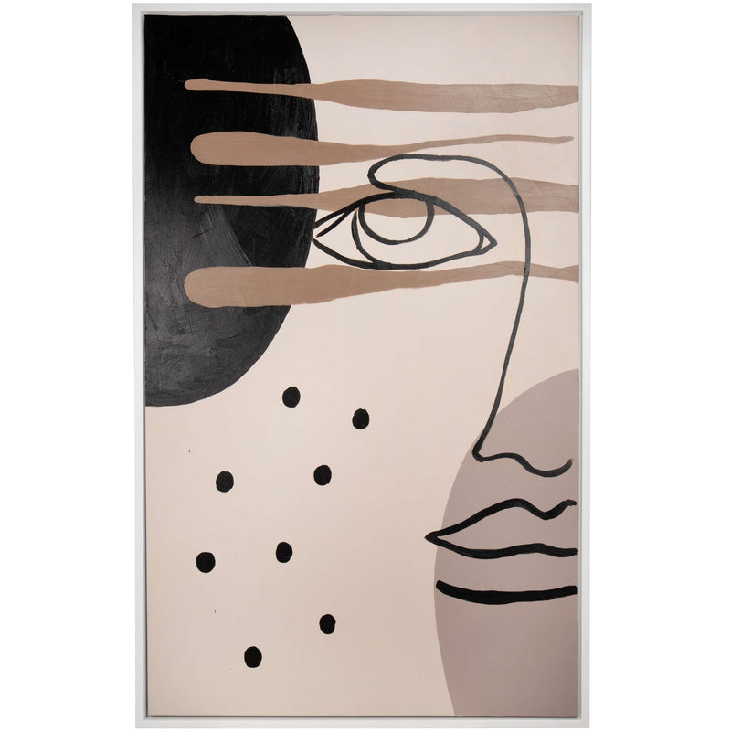 "Neutral Face" Digital Modern Art Print on Canvas