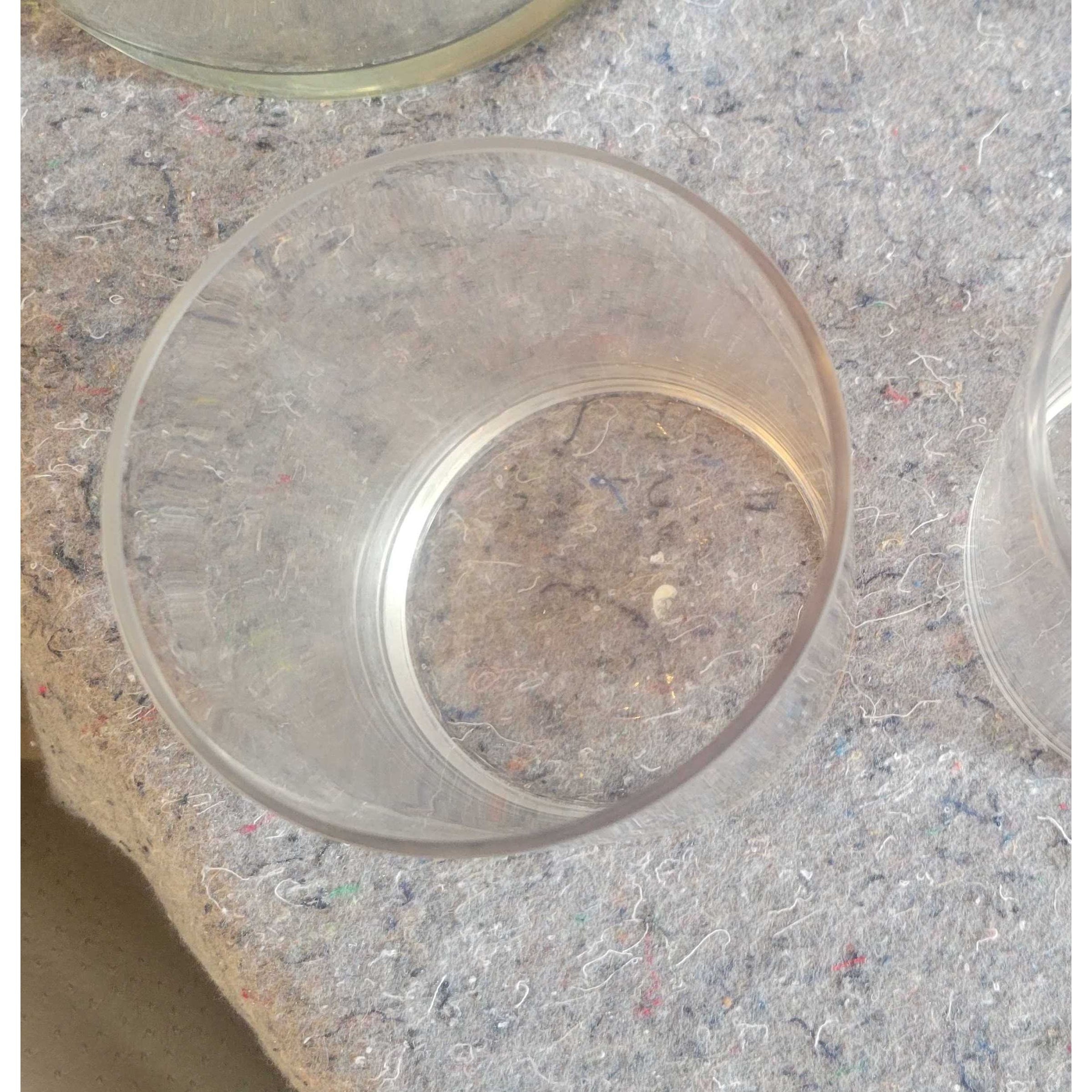 Small Thin-Rim Glass Candle Holder