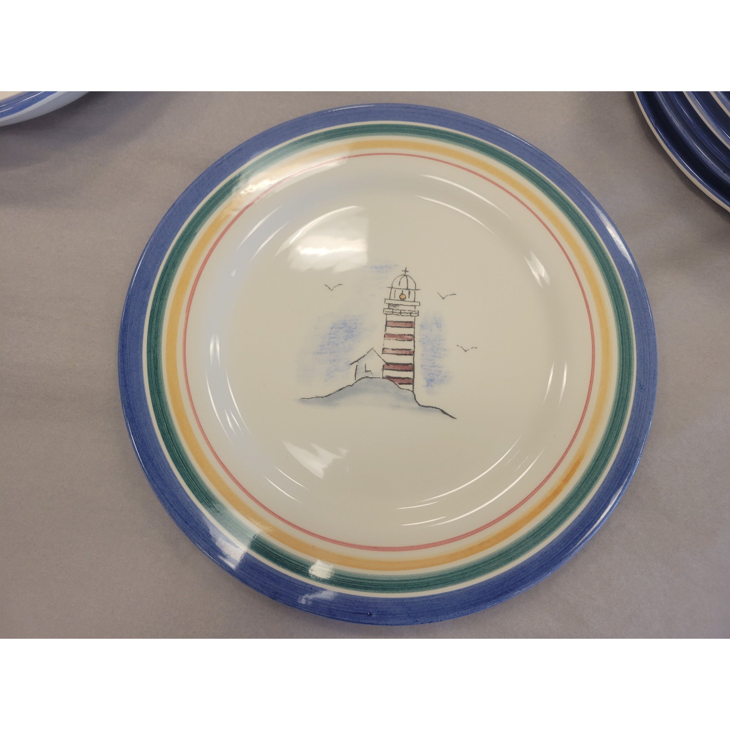 Lighthouse Dinner Plate Made in Portugal