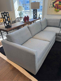 Light Blue Melange Weave Sectional by Maiden Home, 105"L x 105"W x 24"H