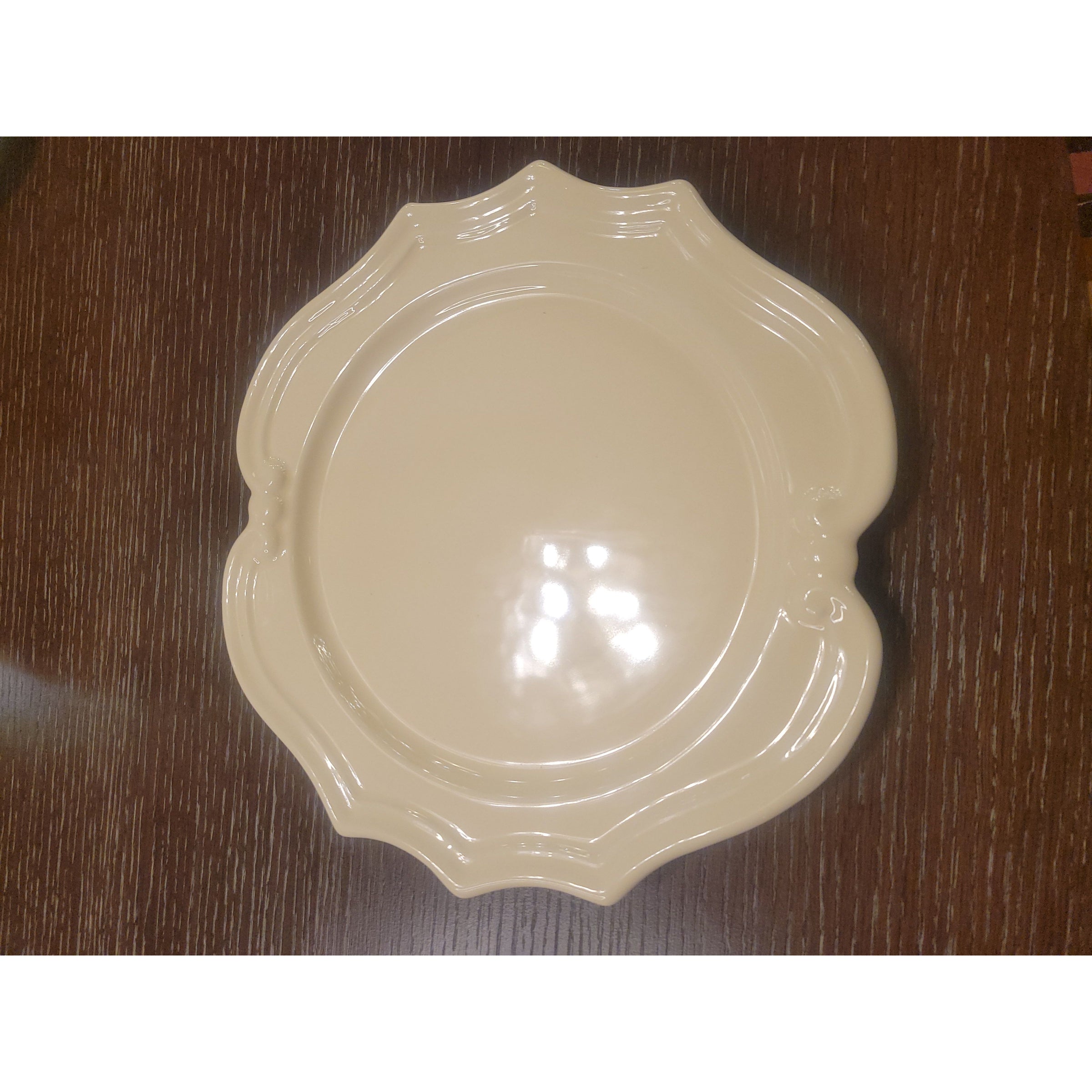 SET of 10 Off-White Porcelain Pichon Dinner Plates Attrib. to V&B