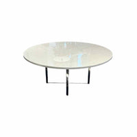 3-ft Round Marble Coffee Table by Fendi Casa