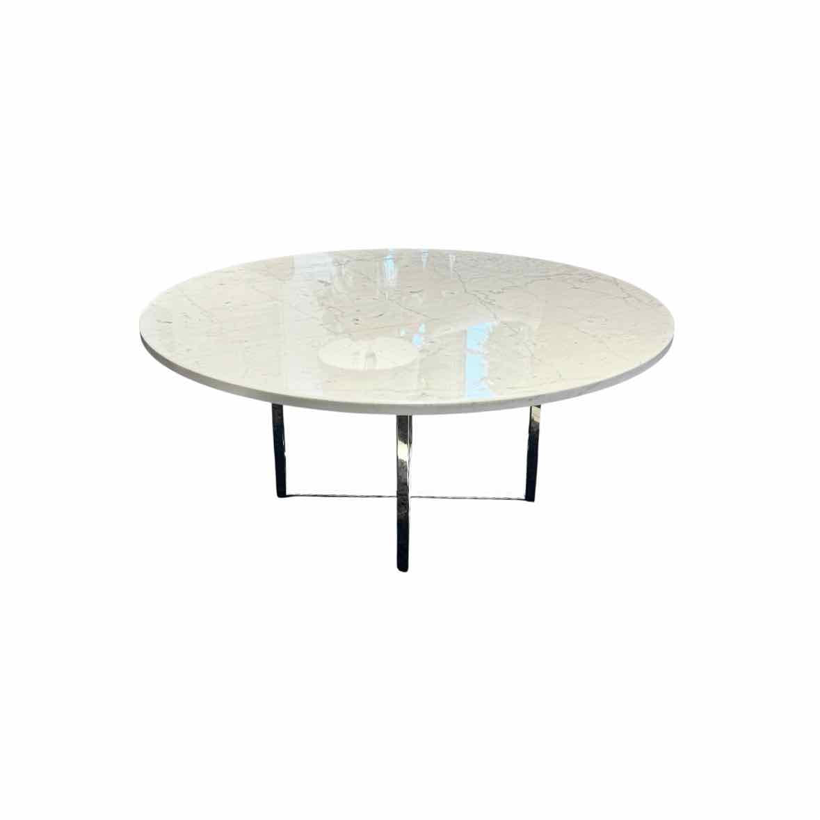 3-ft Round Marble Coffee Table by Fendi Casa