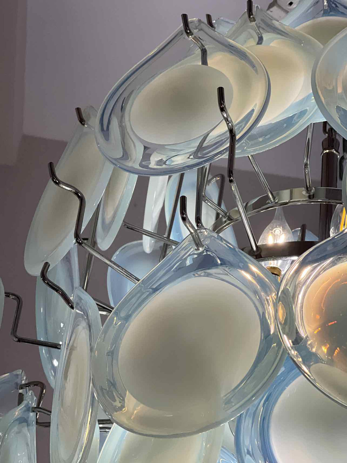 Diva 8 Light Grey Chandelier