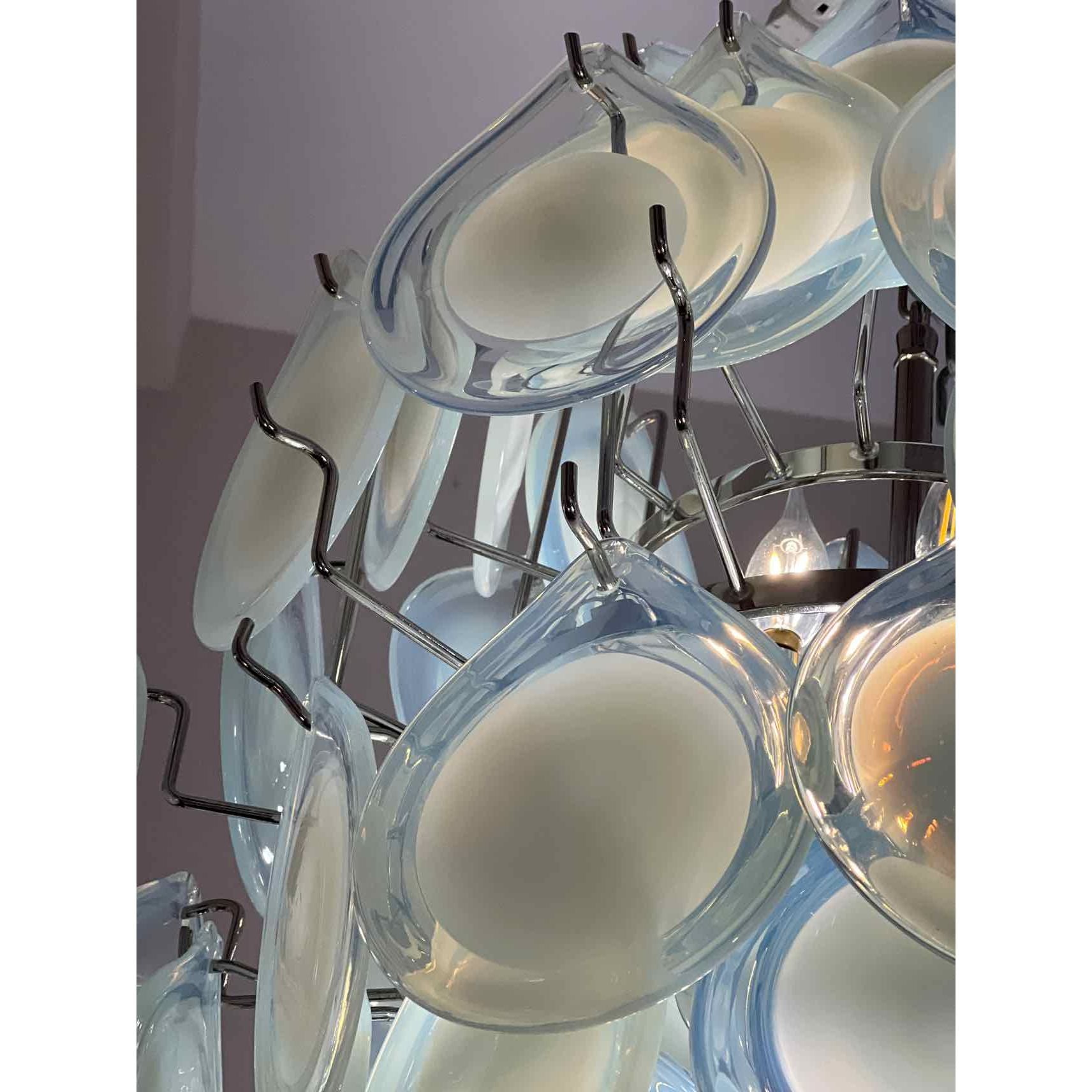 Diva 8 Light Grey Chandelier - colletteconsignment.com