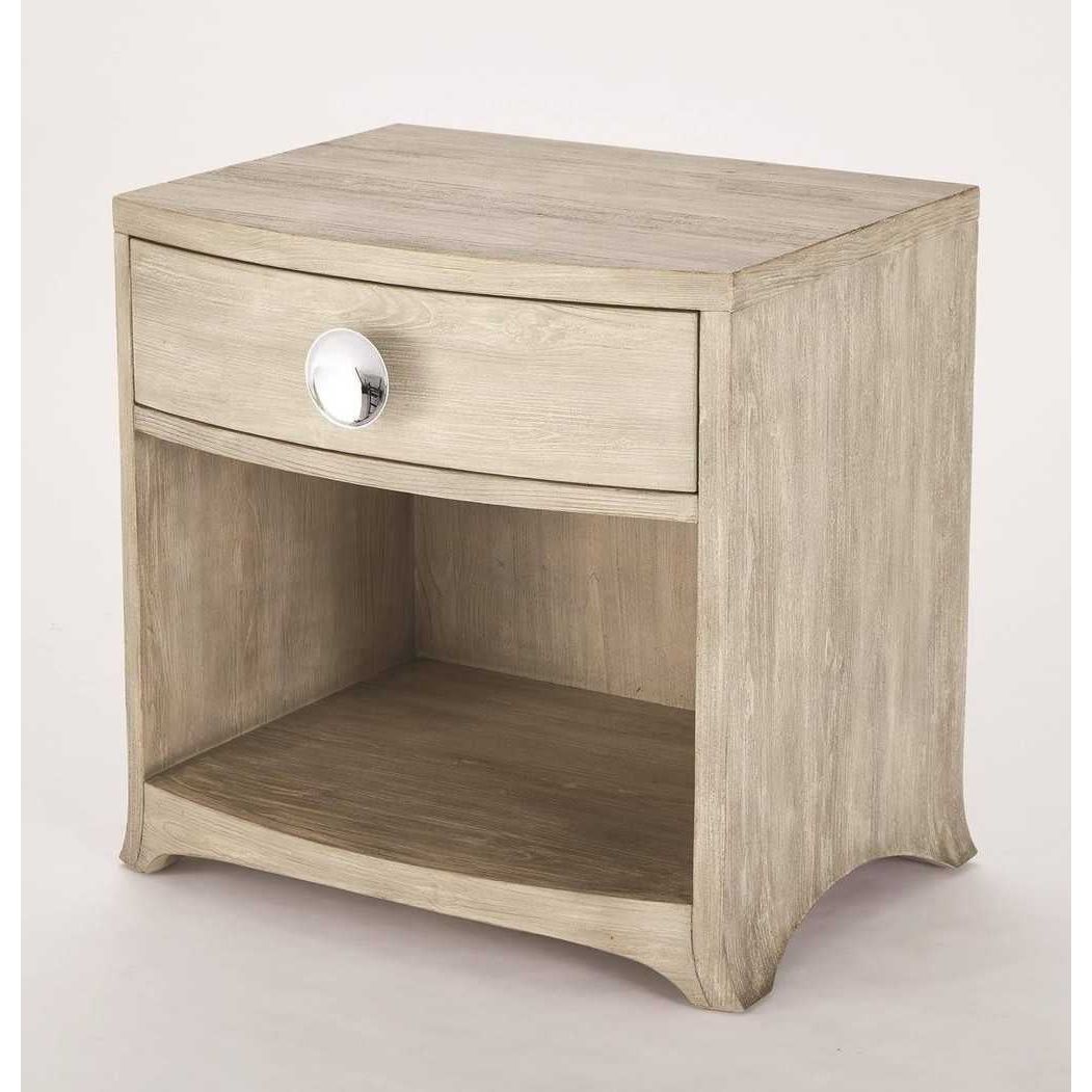 Bow Front 1-Drawer Side Table by Global Views