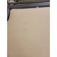 King-Sized Iron Canopy Bed Frame w/ Upholstered Headboard (AS IS)