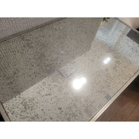 PAIR of Antiqued Mirror Glass Nightstands