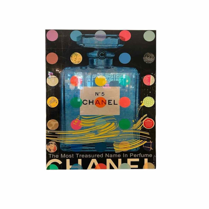 Nelson De La Nuez Chanel N*5 Mixed Media on Wood Resin