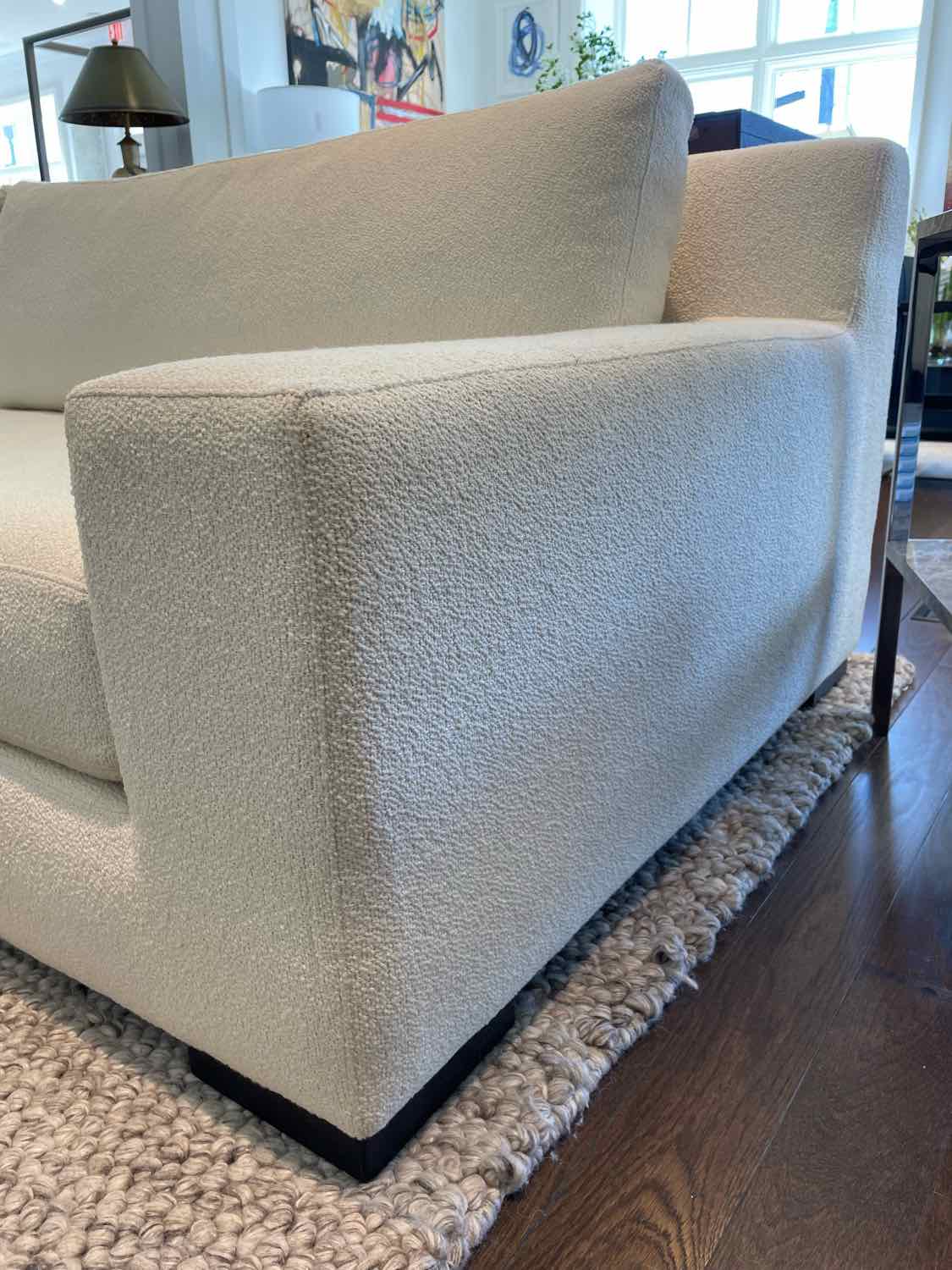 10' Modena Luxe Italian Boucle Track Arm Sofa w/ Down Fill by RH (AS IS)