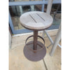 PAIR of Peninsula Teak & Aluminum Swivel Stools by Sutherland