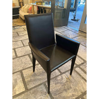 Set of 8 Frag Bottega Dining Chairs in Chocolate Leather