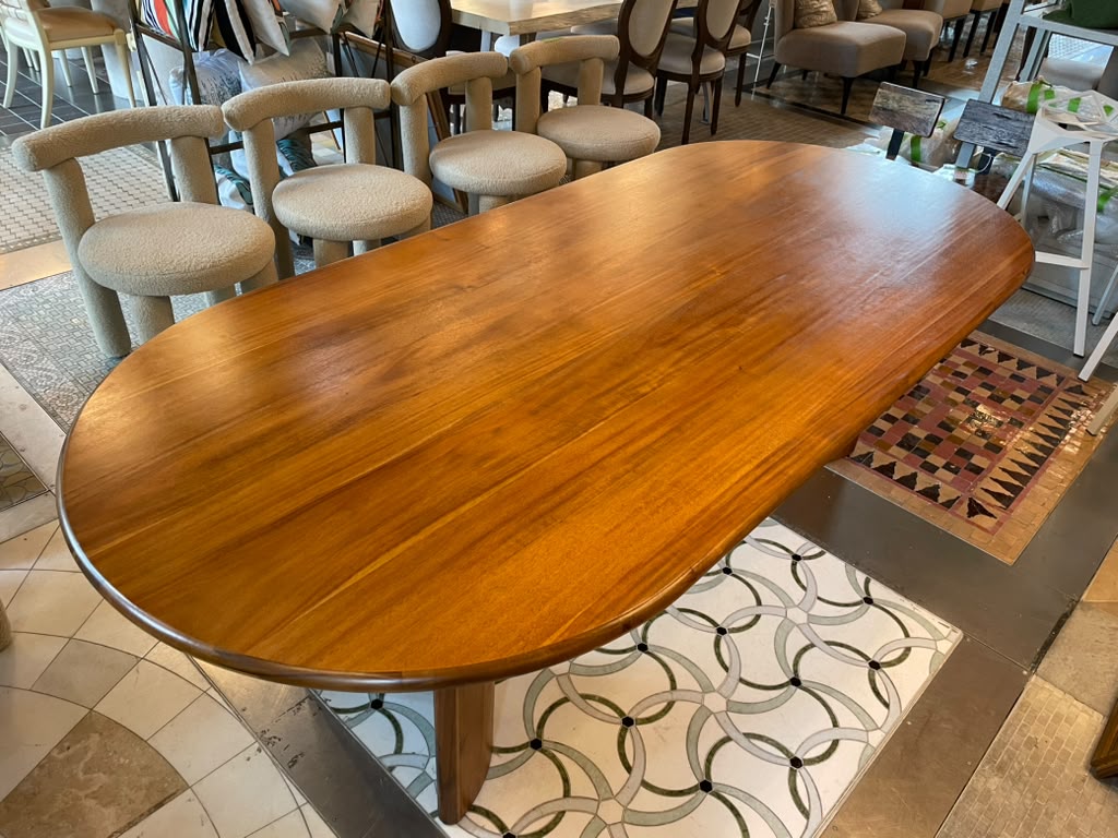"Paden" Dining Table in Sandy Acacia Finish