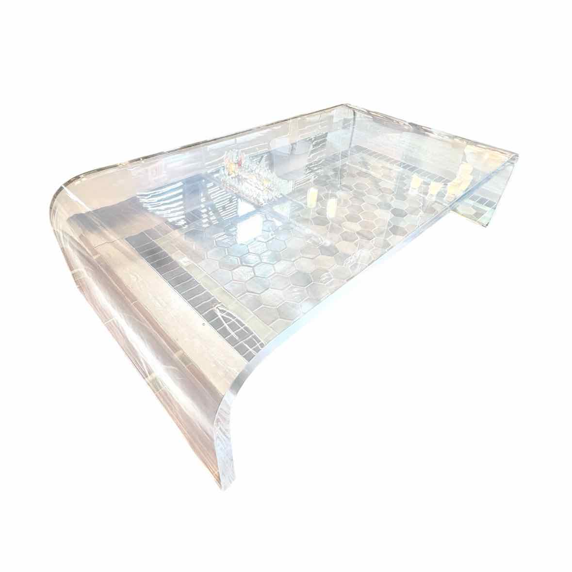 Lucite Waterfall Coffee Table