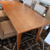 French Provincial Country Farmhouse Pine Dining Table or Desk 75"L x 30"W x 31"H