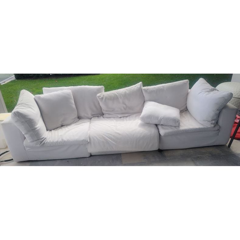 White 3-Pc Modular Cloud Sofa