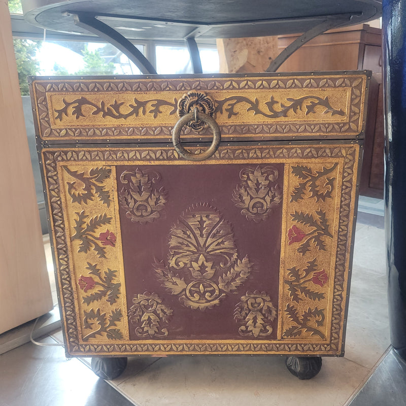 Wooden Indonesian Embossed Trunk