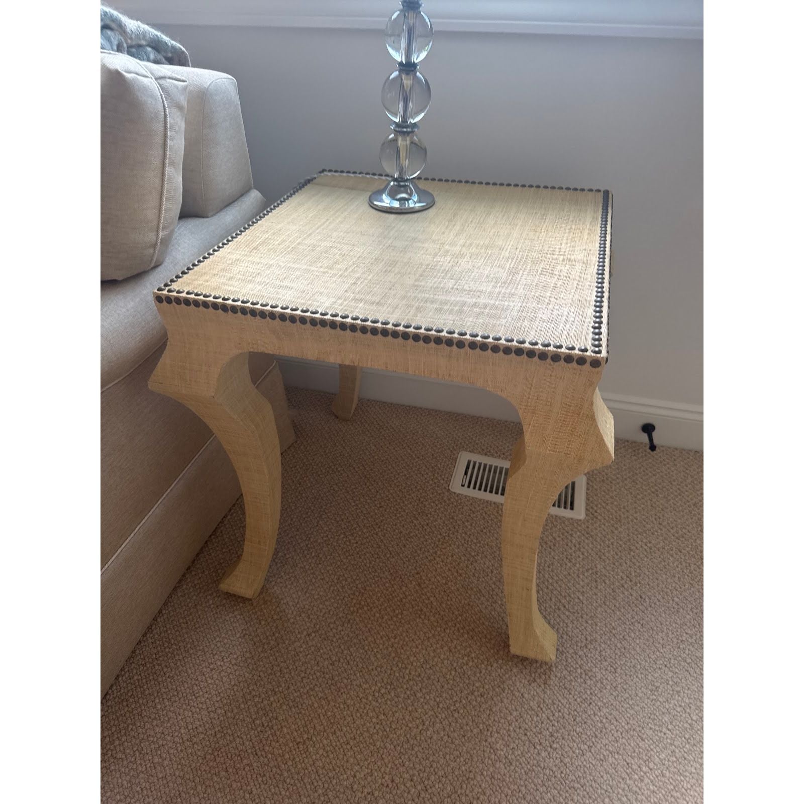Pair of Seagrass Wrapped End Tables