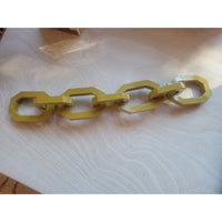 Mustard Lacquer Chain Link by Nate Berkus - colletteconsignment.com