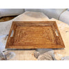 Rectangular Rattan Tray w/ Handles 27"L x 20"W x 3"H