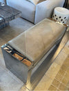 Chrome & Leather "H" Bench by J. Robert Scott