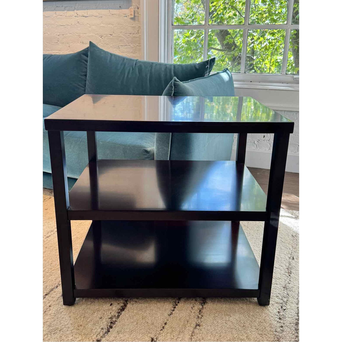 PAIR of 3-Tier Mahogany Side Tables by MG+BW
