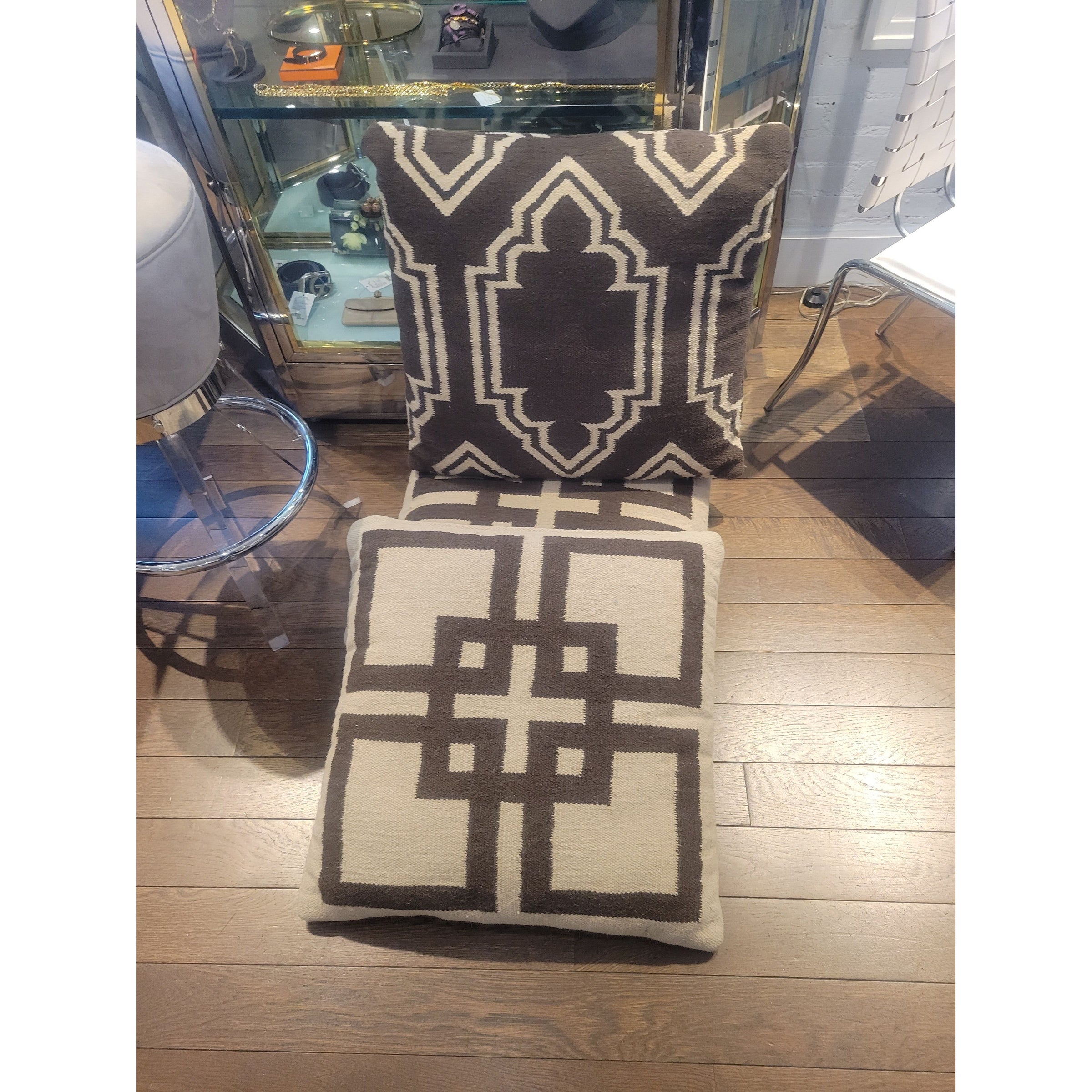 Brown & Beige Kilim Pillow