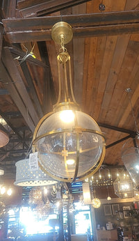 Brass Gracie Captured Globe Pendant by Chapman & Myers