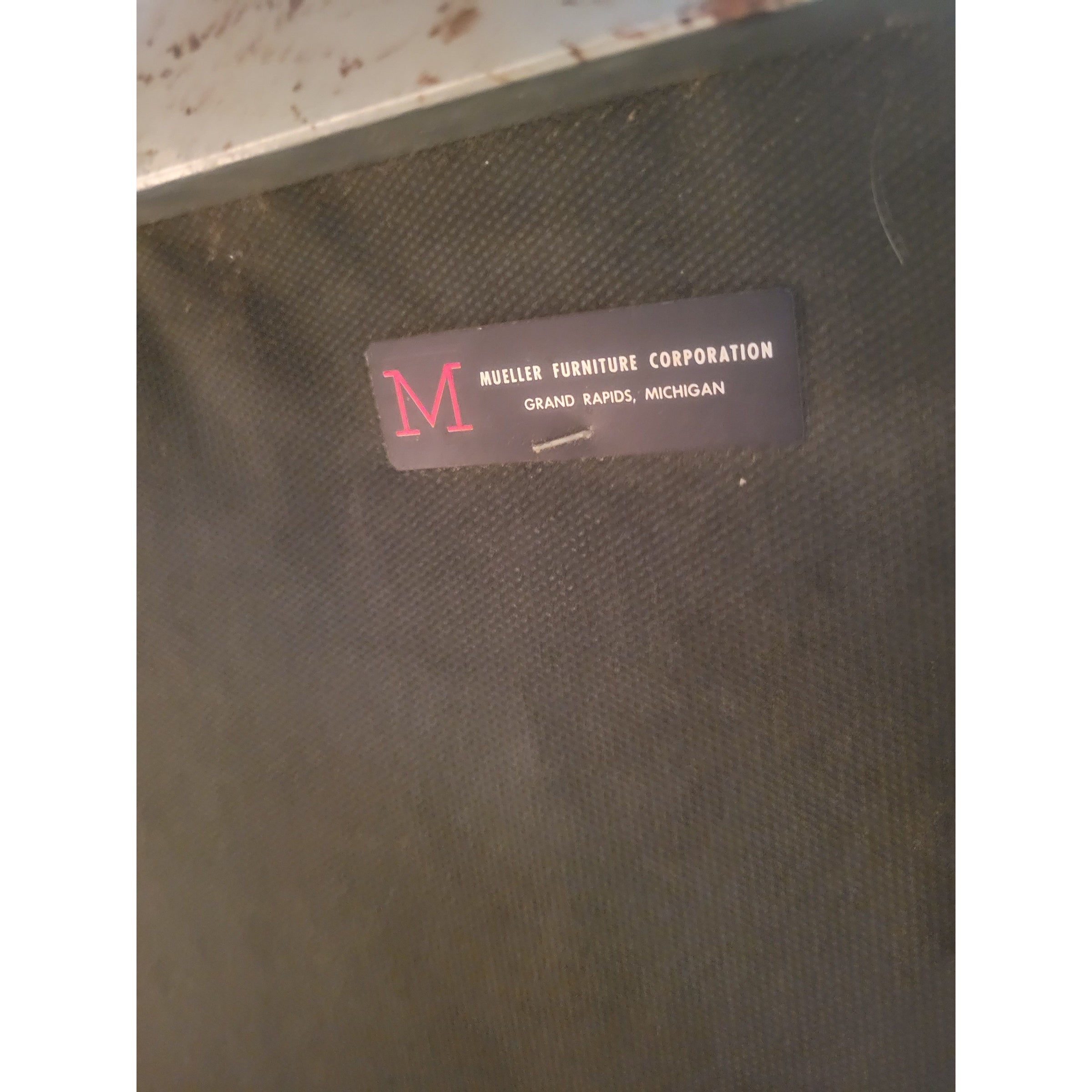 Florence Knoll Style Brown Leather & Chrome Bench by Mueller - AS IS