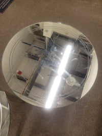 PAIR of Vintage Mirrored Glass Side Tables (AS IS)