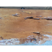 Live Edge Cherry Wood Console Table on Iron Legs