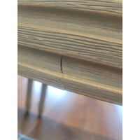 SET of 10 French Linen & Wood Round-Back Dining Chairs by Safavieh (AS IS) - colletteconsignment.com