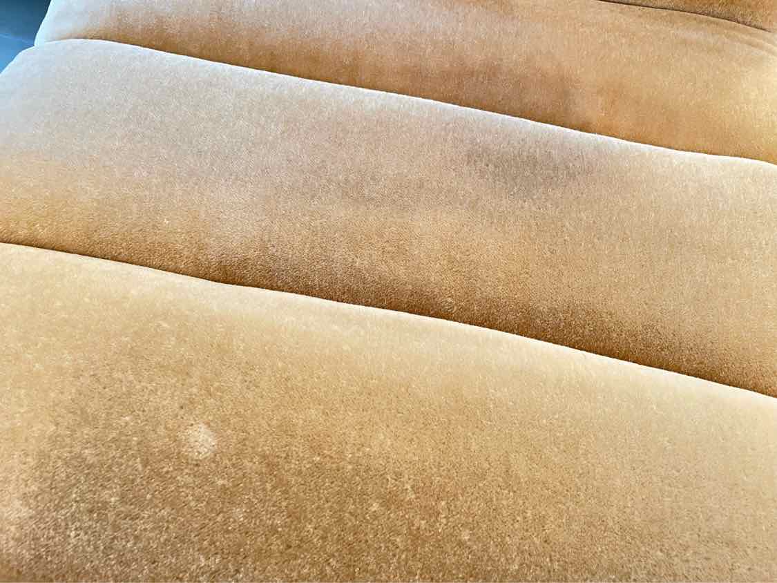 SET of 8 Wool Mohair Cantilever Dining Chairs by Pace (AS IS)